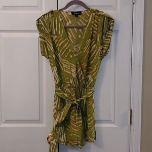 Charlie Jade 100% silk short romper Sz XS NWOT